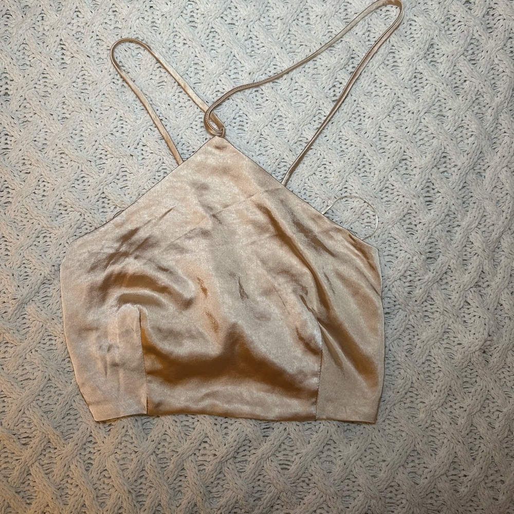 Bronze crop top